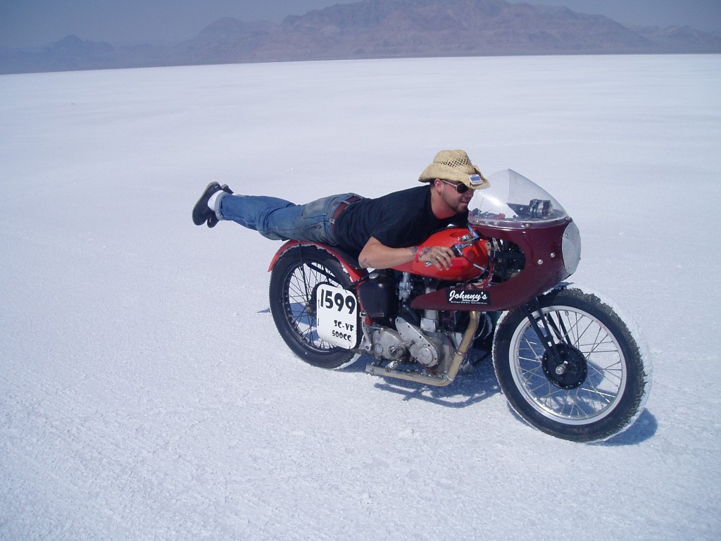 Ryan tries a new riding position.