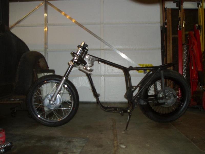 Mock-up using 11" rear struts. 2" lower than stock.